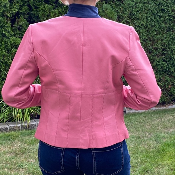 🌸Beautiful pink leather jacket from STYLE & co - Picture 3 of 11